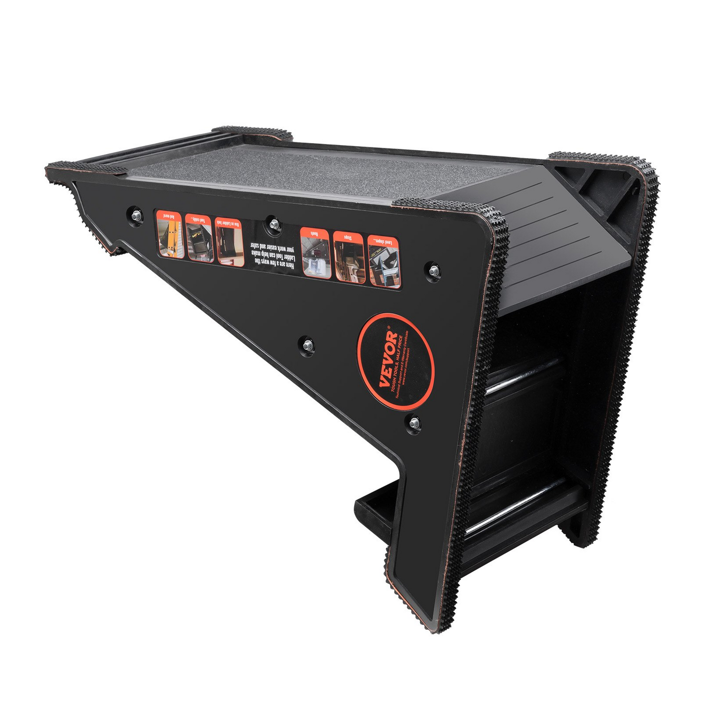 VEVOR Ladder Levler 172.4 kg Load PP Leveling Tool with Storage for Uneven Ground