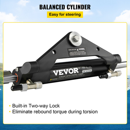 VEVOR Hydraulic Steering Cylinder HC4645H Front Mount Hydraulic Outboard Marine Steering Cylinder Suit for Up to 150HP Boats Steering