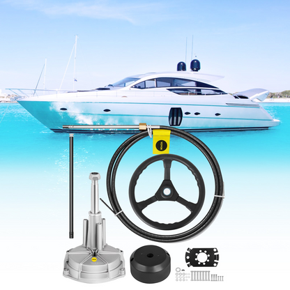 VEVOR SS13712 12 Quick Connect Rotary Steering Package with 33 cm Wheel