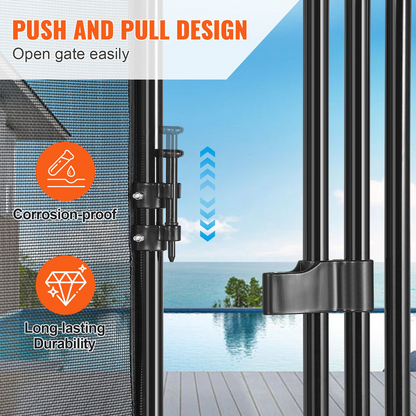VEVOR Pool Fence Gate 121.9 cm x 76.2 cm Removable Inground Pool Gate for Kids Security