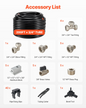 VEVOR Air Compressor Line Kit 3/4'' x 200FT PU Air Compressor Line System Black