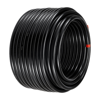 VEVOR Air Compressor Line Kit 3/4'' x 200FT PU Air Compressor Line System Black