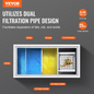 VEVOR Commercial Grease Trap, 11.3 kg Grease Interceptor, Top Inlet Interceptor, Under Sink Stainless Steel Grease Trap, 6.4 GPM Waste Water Oil-water Separator, for Restaurant Canteen Home Kitchen