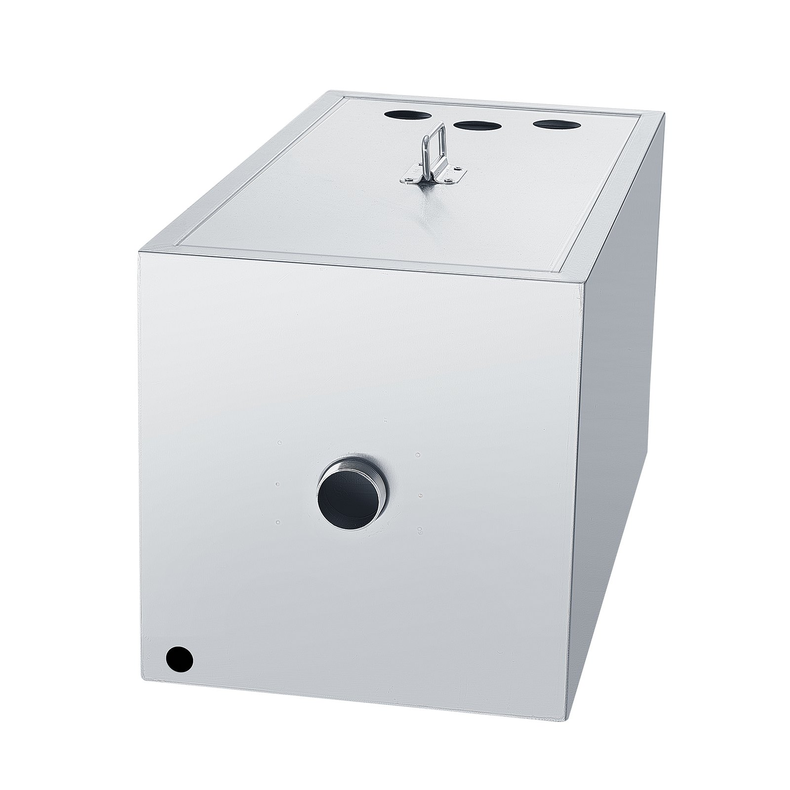 VEVOR Commercial Grease Trap, 11.3 kg Grease Interceptor, Top Inlet Interceptor, Under Sink Stainless Steel Grease Trap, 6.4 GPM Waste Water Oil-water Separator, for Restaurant Canteen Home Kitchen