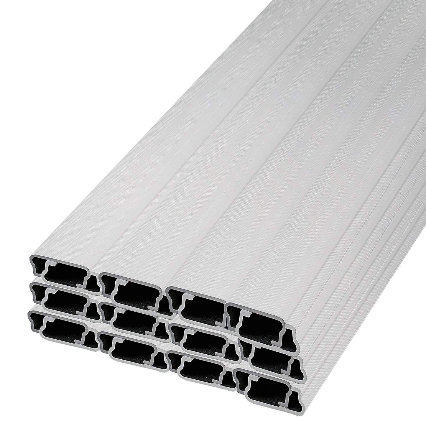 VEVOR Greenhouse Wiggle Wire &Aluminum Alloy Spring Lock U-Channel 6.56ft 30PCS