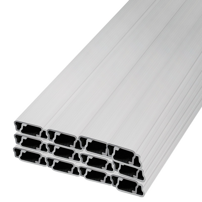 VEVOR Greenhouse Wiggle Wire &Aluminum Alloy Spring Lock U-Channel 6.56ft 30PCS
