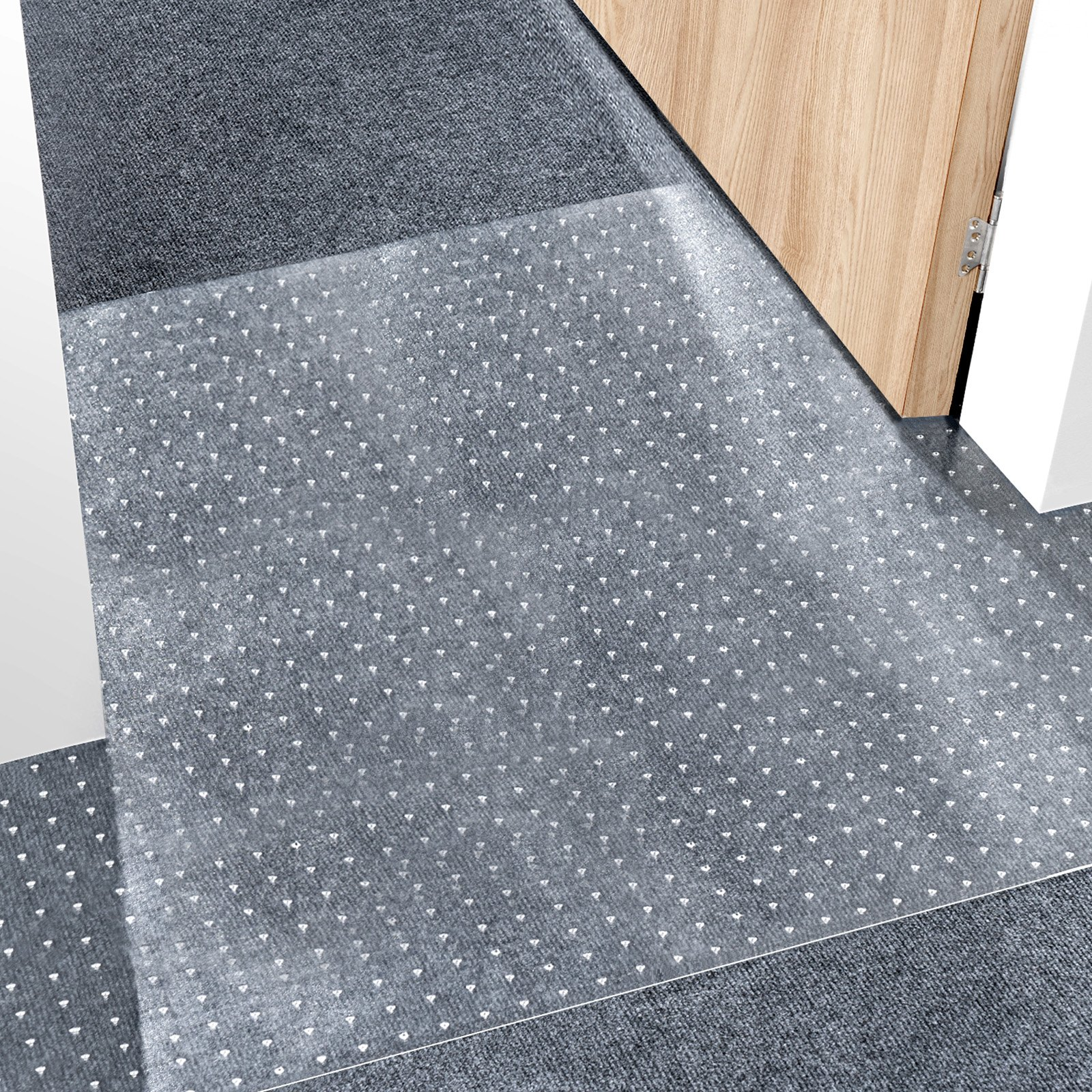 VEVOR Carpet Protector for Pets, 24" x 25' PVC Scratch-Proof Cat Carpet Protector for Doorway, Anti-Slip Cat Scratch Protector Mat, Easy to Cut Plastic Carpet Scratch Stopper, Cat Scratch Guard Carpet