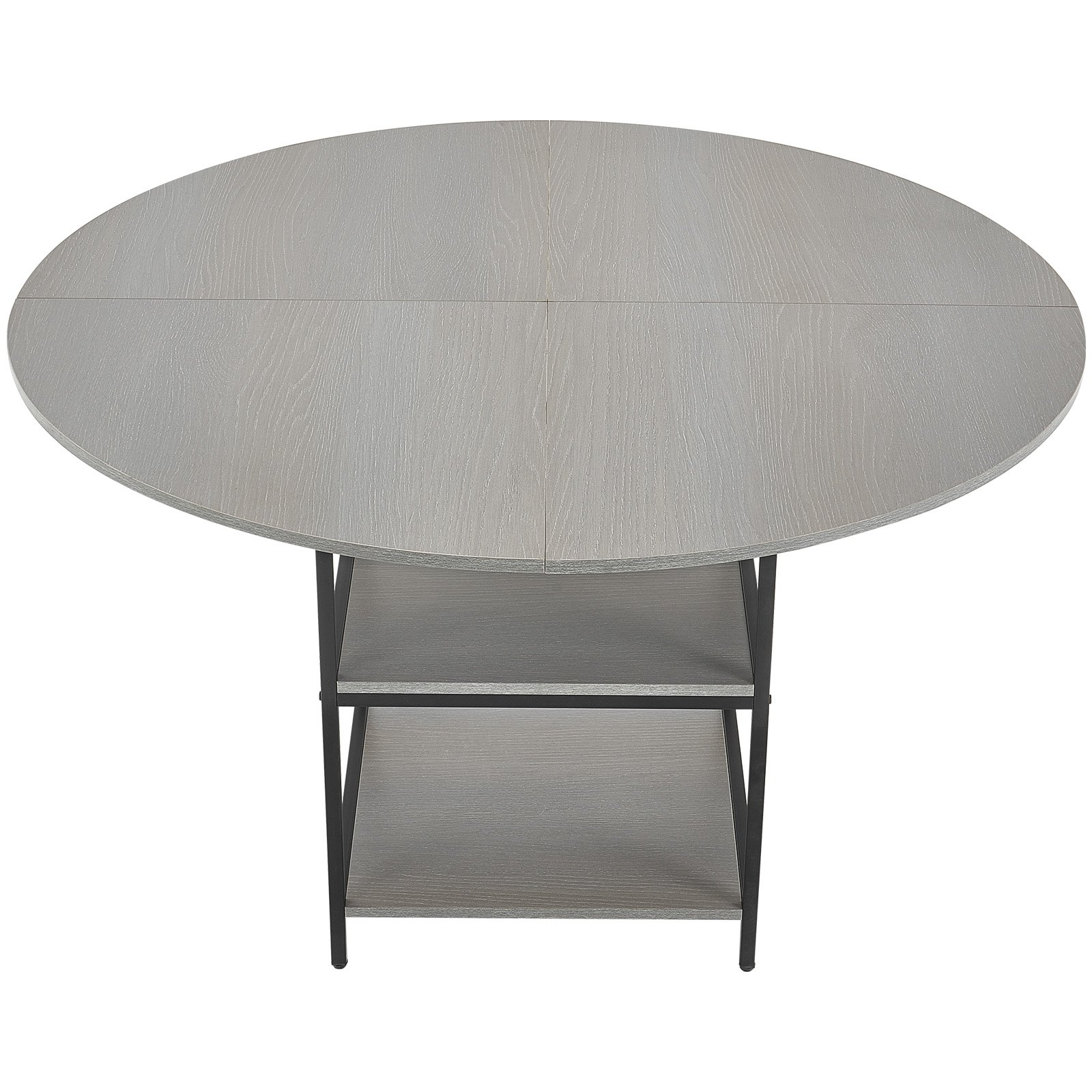 VEVOR 47 in Round Dining Table Wood Kitchen Table for 2-4 Person (Only Table)