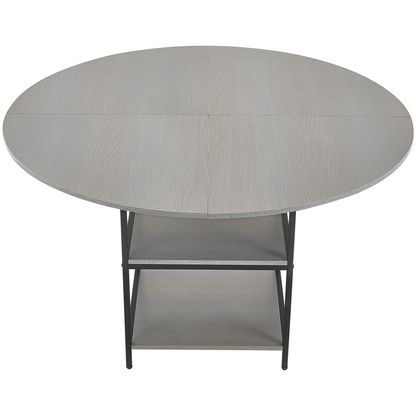 VEVOR 47 in Round Dining Table Wood Kitchen Table for 2-4 Person (Only Table)