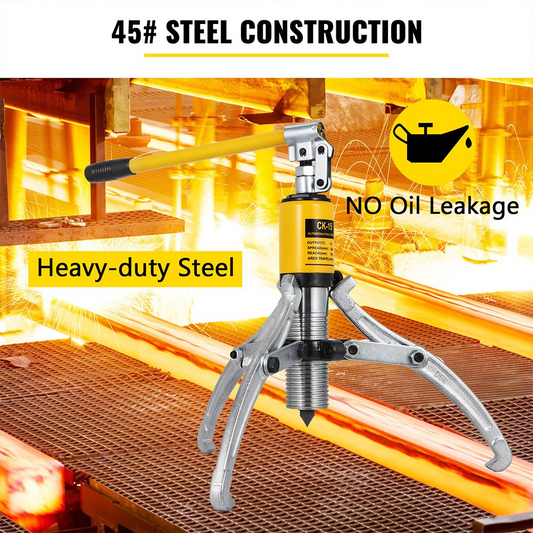 VEVOR 15 Ton Hydraulic Puller,Hydraulic Gear Puller Bearing Hub Separator 2 or 3 Jaws Gear Puller Kit 100-300 mm Hydraulic Gear/Bearing/Wheel Bearing Puller Separator