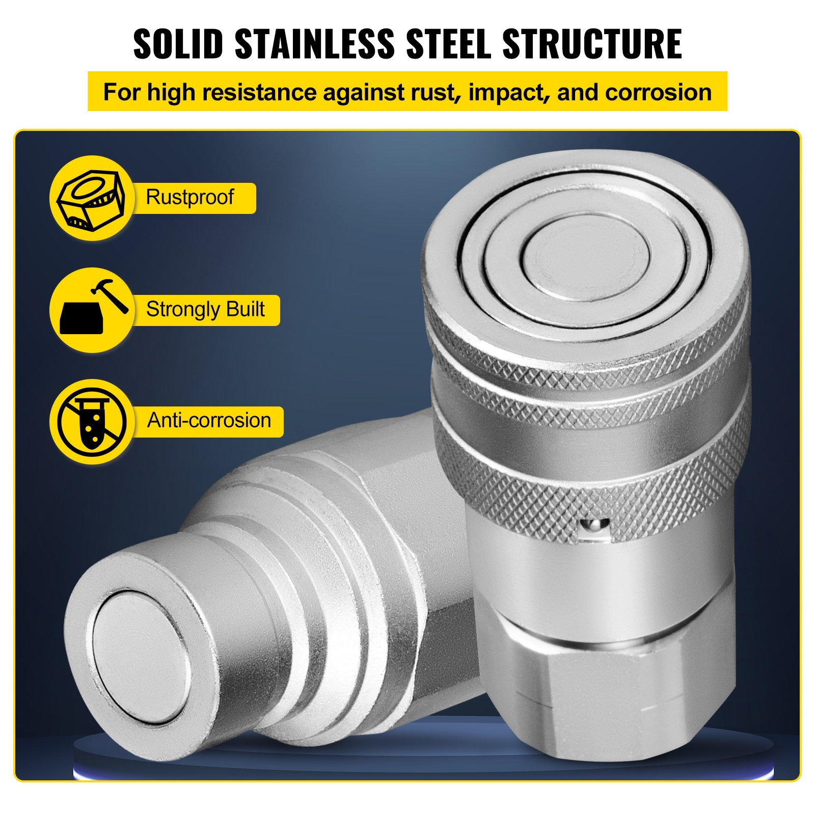 Hydraulic Quick Connect Hydraulic Coupler 3/4" 20.7 MPa for Engineering Machinery