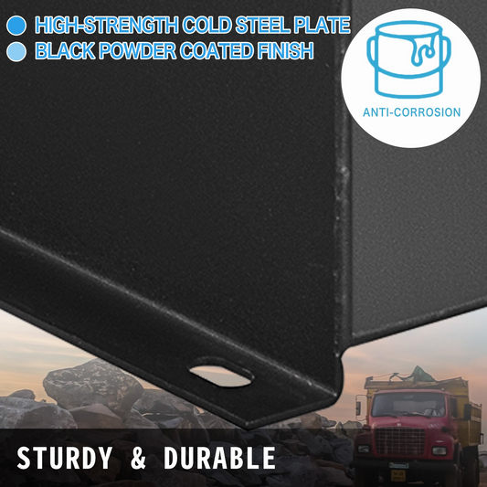 VEVOR Hydraulic Fluid Tank 37.9 L Fuel Tank Heavy Duty Hydraulic Steel Tank Reservoir, Gasoline Transfer Tanks, Hydraulic Reservoir with Strainer Temp Gauge Filter Breather Cap for Tractors & Trucks
