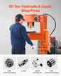 VEVOR 50 T Hydraulic Shop Press Hydraulic Press with Press Plate for Bending