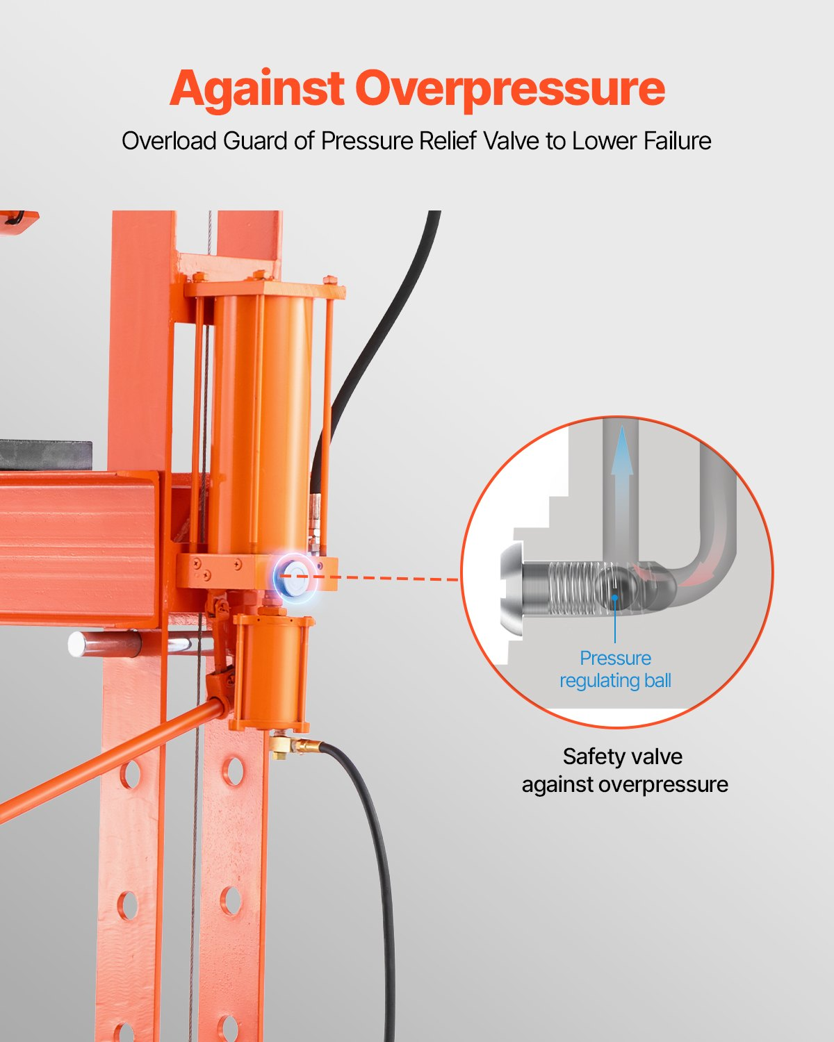 VEVOR 50 T Hydraulic Shop Press Hydraulic Press with Press Plate for Bending