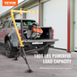 VEVOR Hydraulic Pickup Truck Crane, 453.6 kg Capacity, 360° Swivel, Hitch Mounted Crane with Three Boom Capacities of 226.8 kg, 340.2 kg & 453.6 kg, for Lifting Goods in Construction, Forestry, Factory