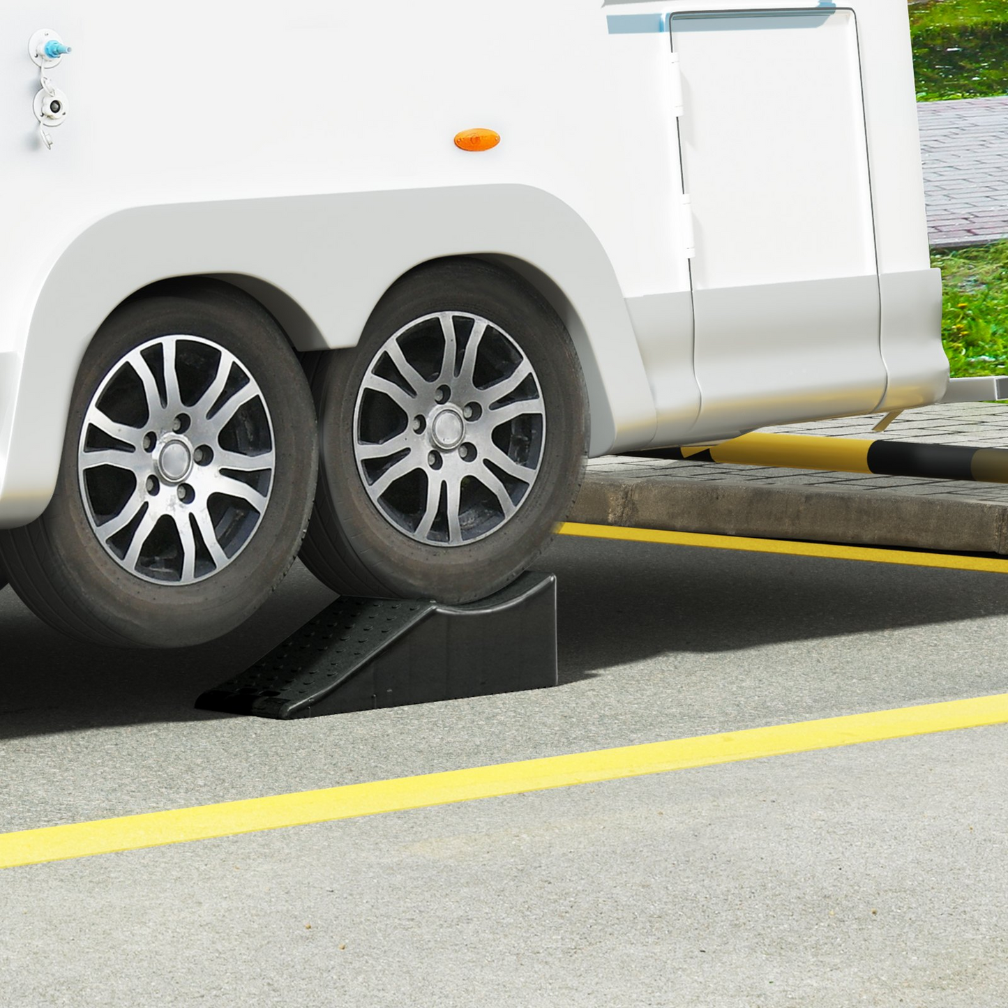 VEVOR Car Plastic Tandem Wheel Change Ramp Caravan Motor Home 20000 lbs 2-Pack