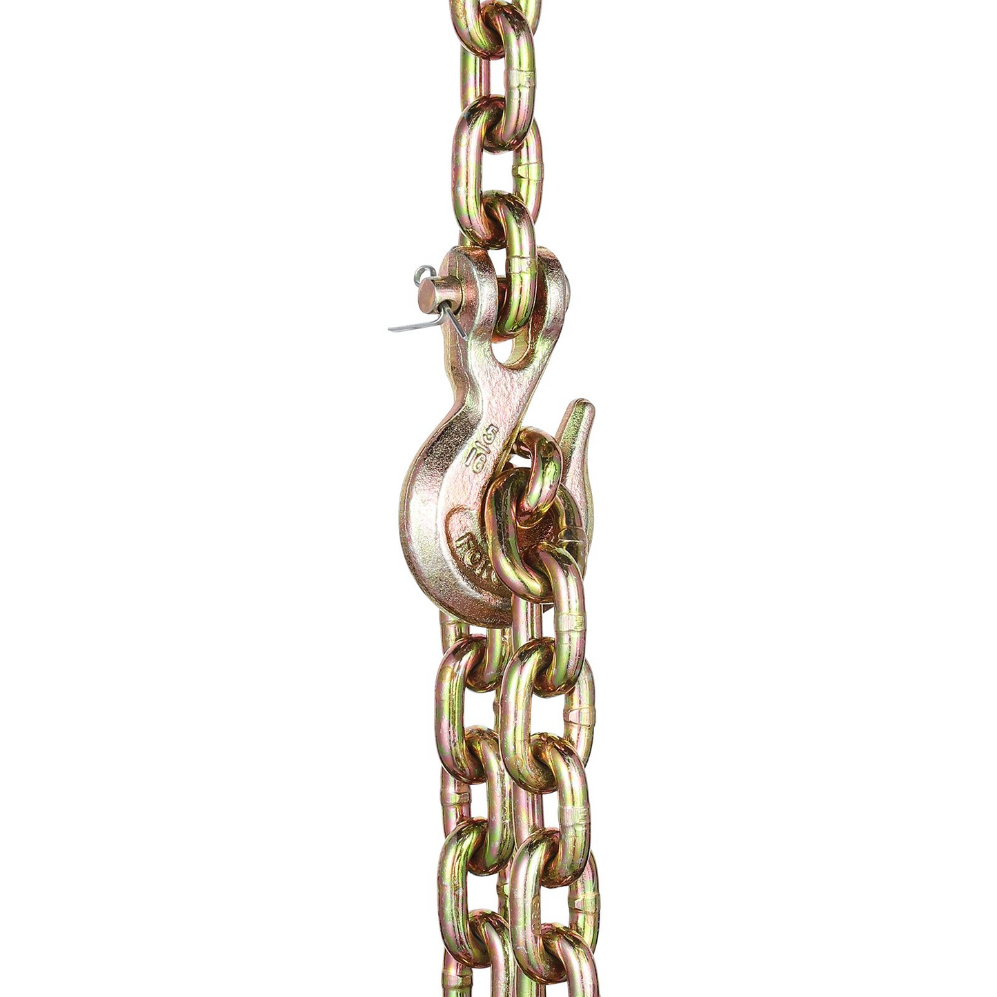 VEVOR Binder Chain G80 Tie Down Tow Chain with Two Hooks 5/16" x 14.2' 4900 lbs