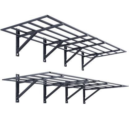 VEVOR Garage Storage Shelving, 2 Pack, 183 x 61 cm Heavy Duty Garage Shelves Wall Mounted, 726 kgLoad Capacity(Total) Garage Storage Rack Floating Shelves, Suitable for Shop, Shed, Garage Storage