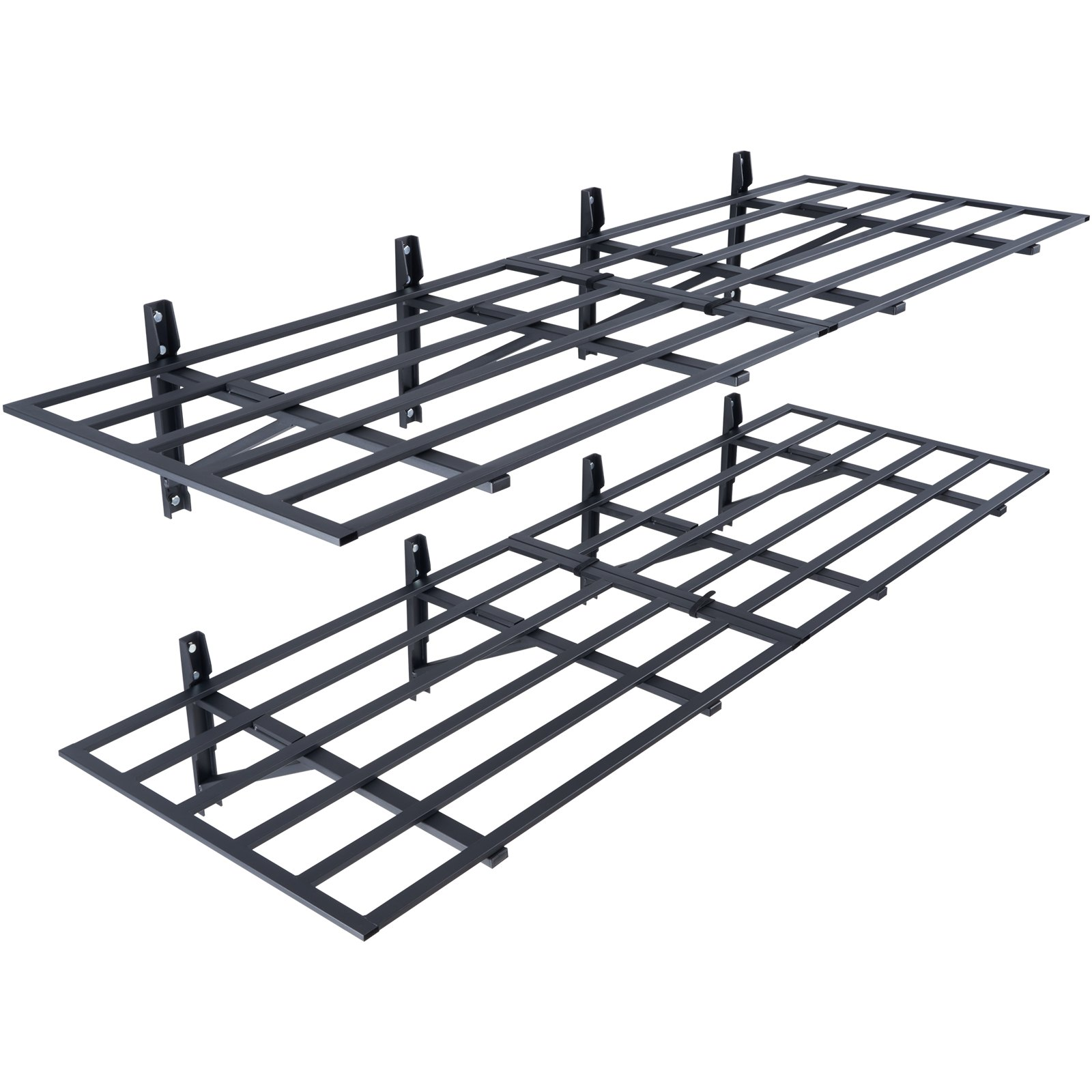 VEVOR Garage Storage Shelving, 2 Pack, 183 x 61 cm Heavy Duty Garage Shelves Wall Mounted, 726 kgLoad Capacity(Total) Garage Storage Rack Floating Shelves, Suitable for Shop, Shed, Garage Storage