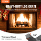 VEVOR 18 inch Fireplace Log Grate Powder-coated Steel wood Burning Rack Holder