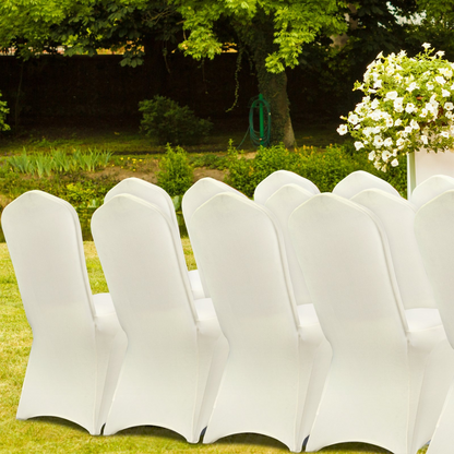 100pcs Stretch Spandex Folding Chair Covers Repeated Usage Seat Decoration