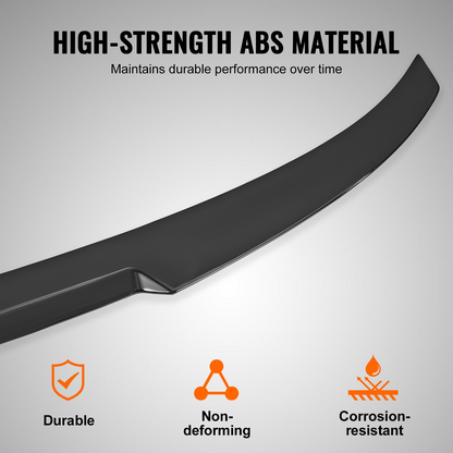 VEVOR GT Wing Car Spoiler, 48.4 inch Spoiler, Compatible with 2012-2018 BMW F30, High Strength ABS Material, Baking Paint, Car Rear Spoiler Wing, Racing Spoilers for Cars, Glossy Black