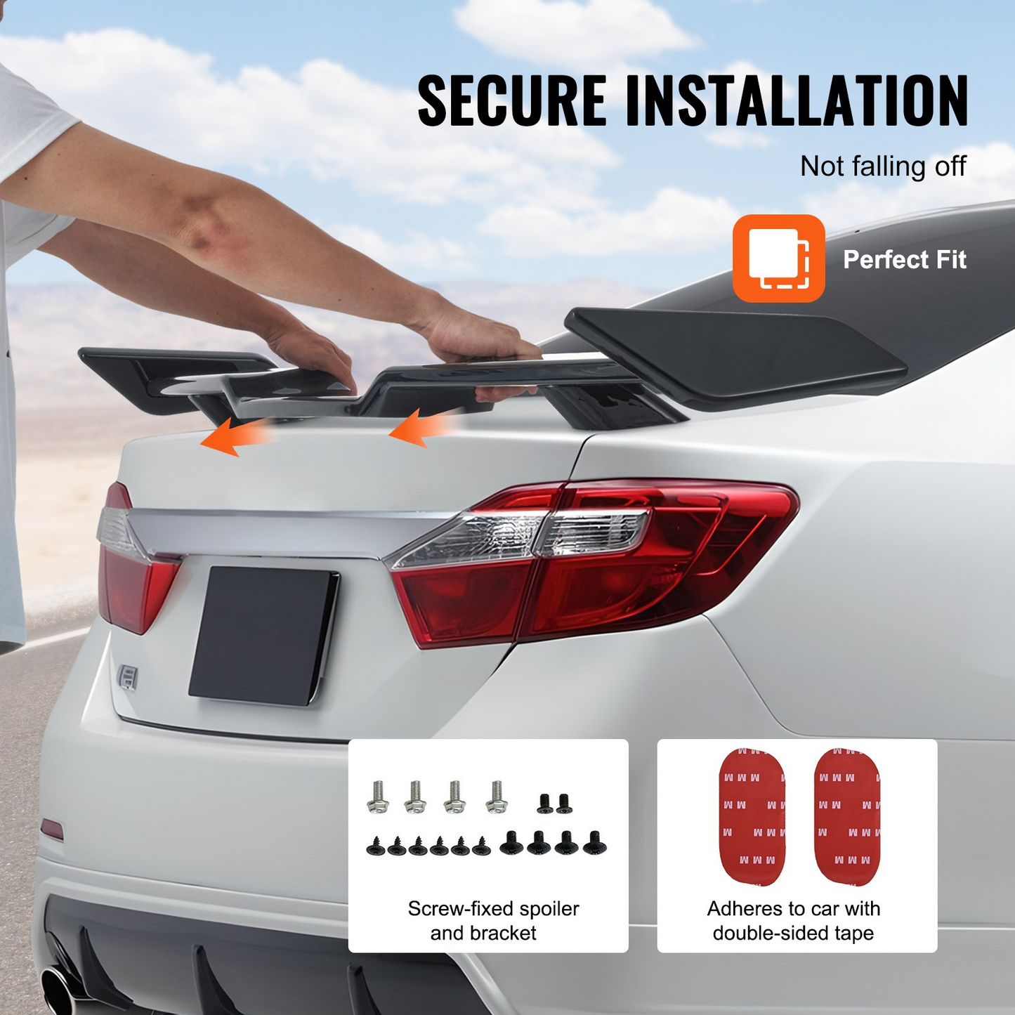 VEVOR Rear Spoiler 57.9'' GT Style Trunk Wing Compatible with 2018-2023 Camry
