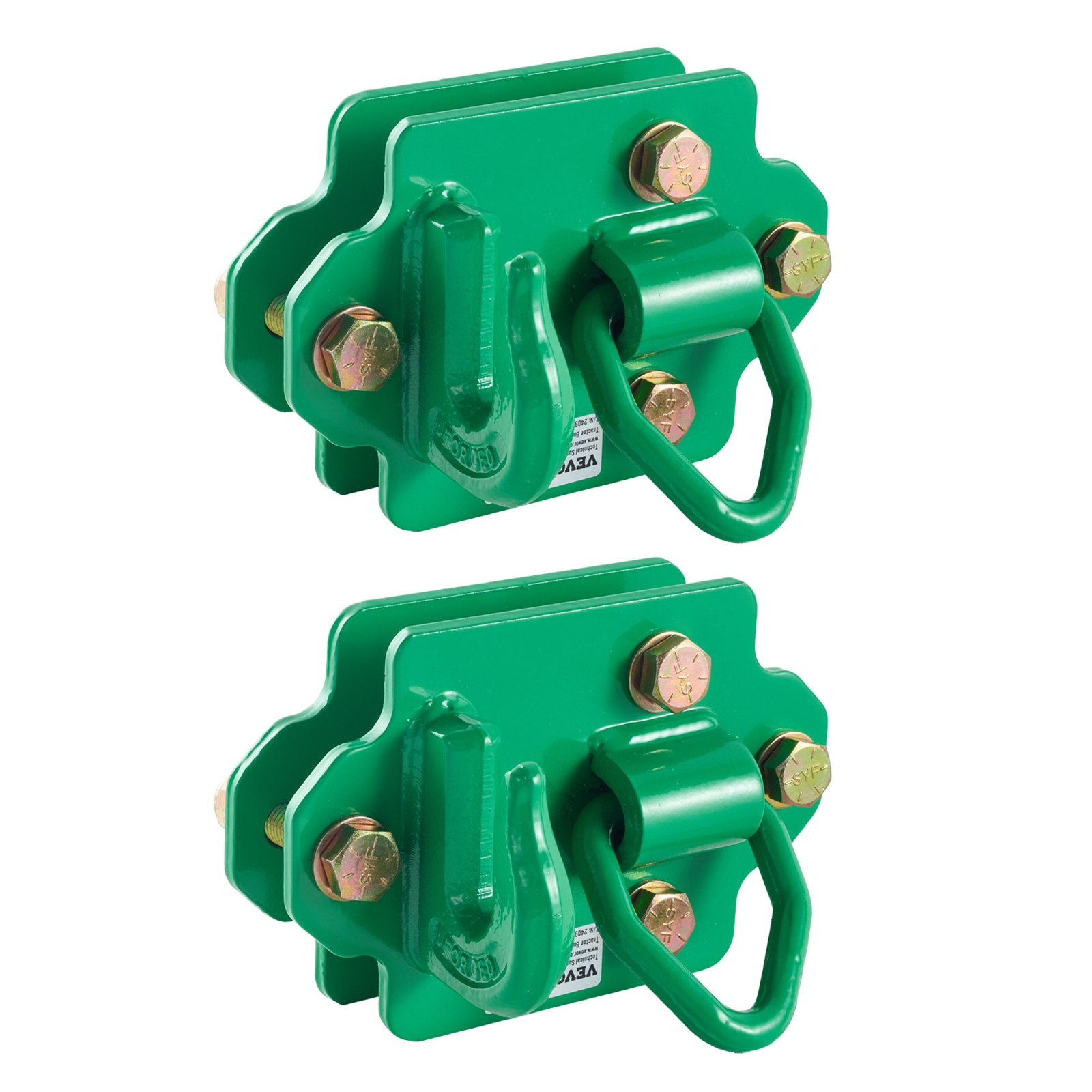 VEVOR 3/8" Tractor Bucket Hooks Grade 70 Steel Grab Hooks 12,000 lbs for RV UTV