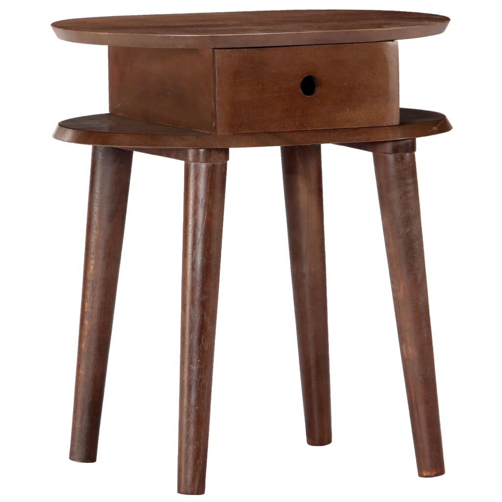 vidaXL Bedside Cabinet 50x35x55 cm Solid Acacia Wood
