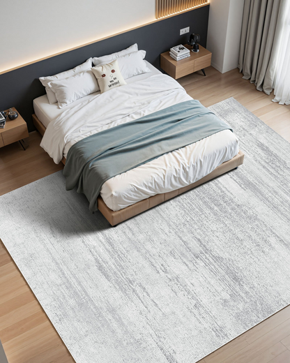 VEVOR Large Area Rug 10x14 ft Anti-Skid and Tear-Resistant Floor Mat Modern Gray