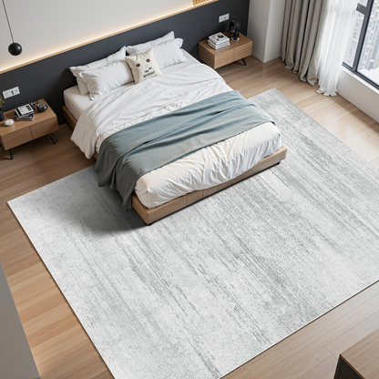 VEVOR Large Area Rug 10x14 ft Anti-Skid and Tear-Resistant Floor Mat Modern Gray