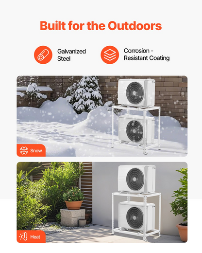 VEVOR Mini Split Ground Stand for 9000-18000 BTU Heat Pump Dual Levels