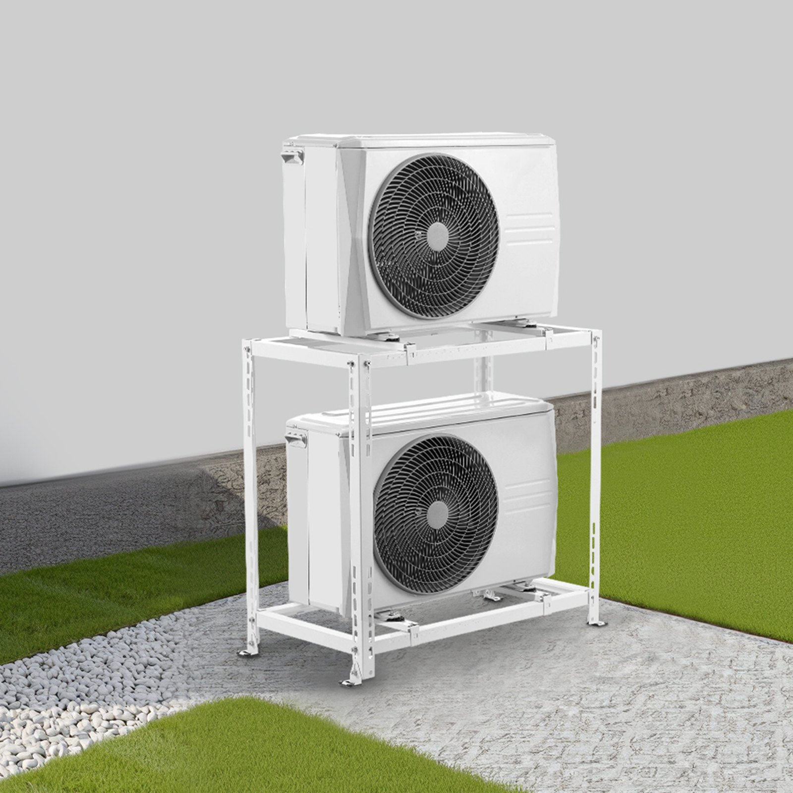 VEVOR Mini Split Ground Stand for 9000-18000 BTU Heat Pump Dual Levels