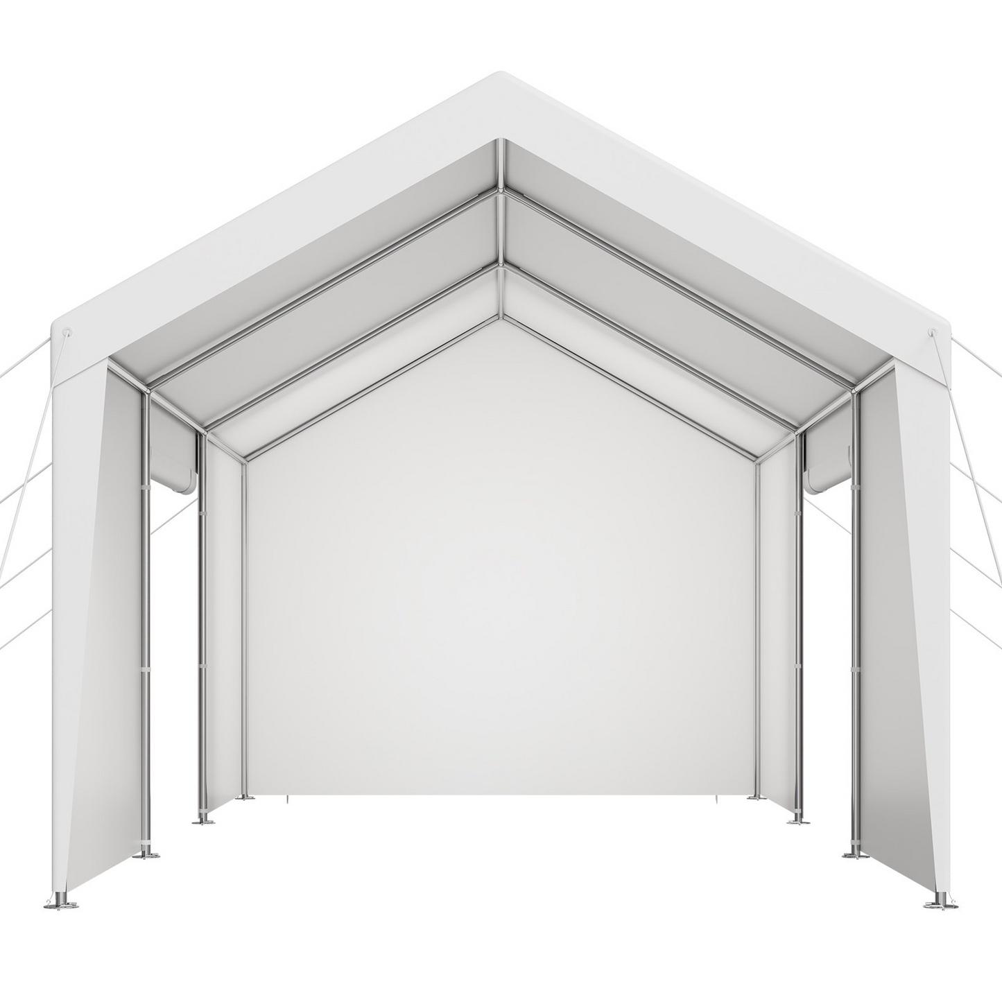 VEVOR Carport Car Canopy 10x20FT Heavy Duty Car Shelter with Sidewalls White