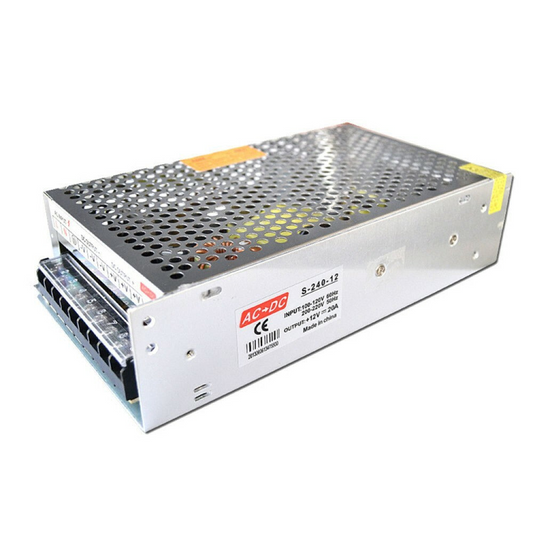 AC 100/240V to DC12V 240W Regulated Switching Power Supply Driver ~3336
