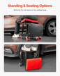 VEVOR Mechanic Stool Rolling Work Seat 300 lbs Load Seat/Step Stool with Wheels