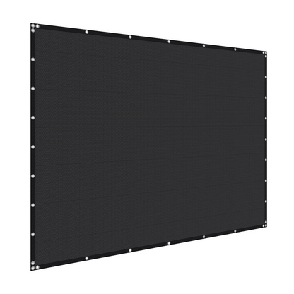VEVOR 90% Sun Shade Cloth Privacy Screen 8 x 12 ft for Patio Garden (Black)