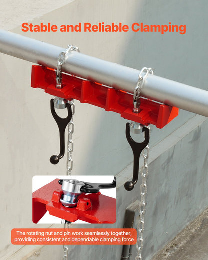 Pipe Welding Vise 1/2" to 8" Pipe Welding Clamp with Dual Chains & Handles