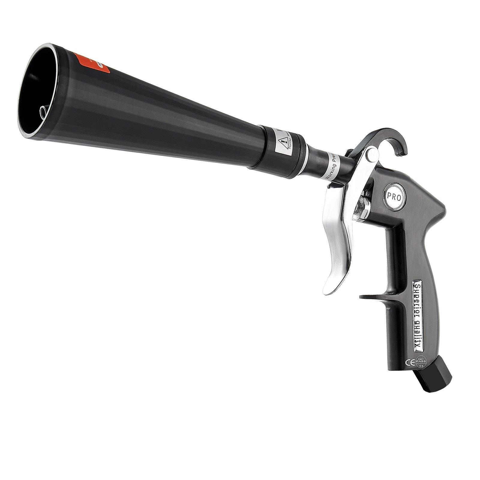 VEVOR Car Cleaning Gun 6-9.2 Bar High-Pressure Air Blow Gun 2 Nozzles Blast Dirt