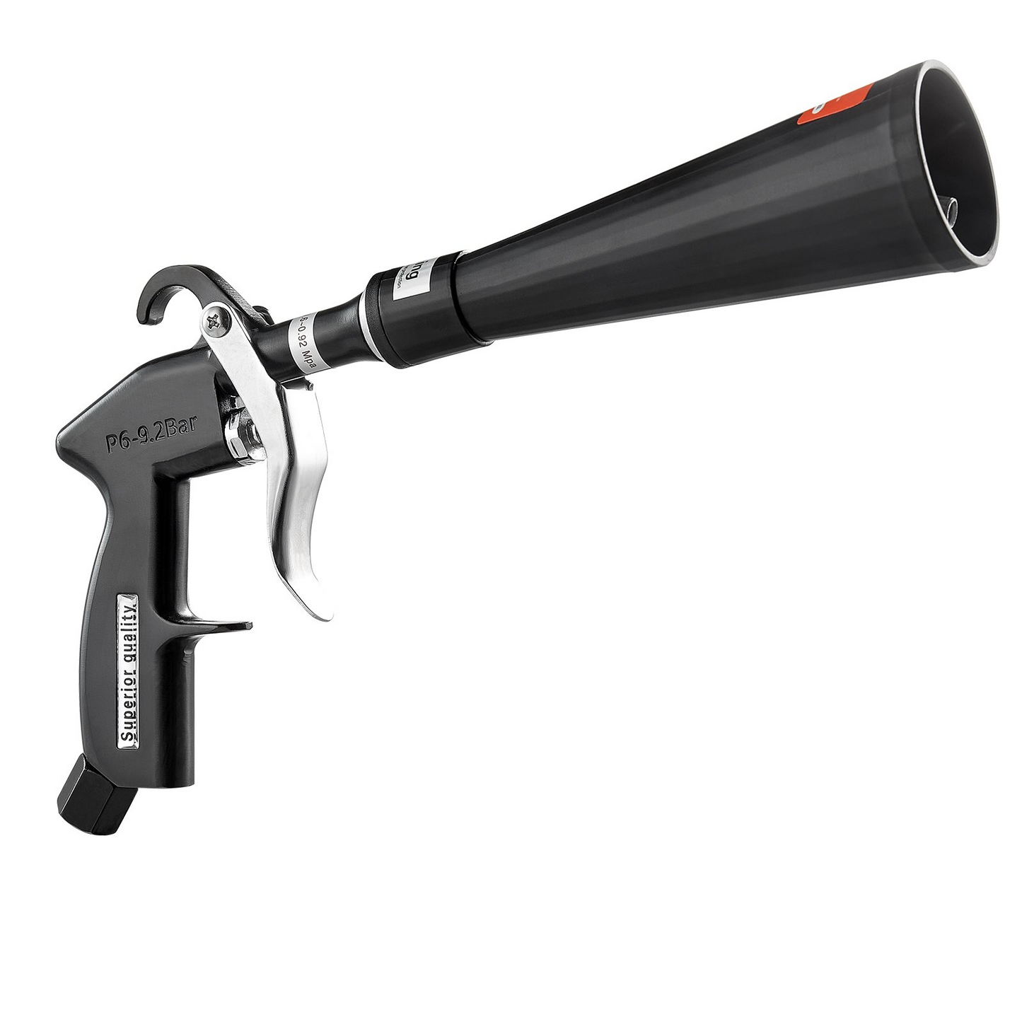 VEVOR Car Cleaning Gun 6-9.2 Bar High-Pressure Air Blow Gun 2 Nozzles Blast Dirt