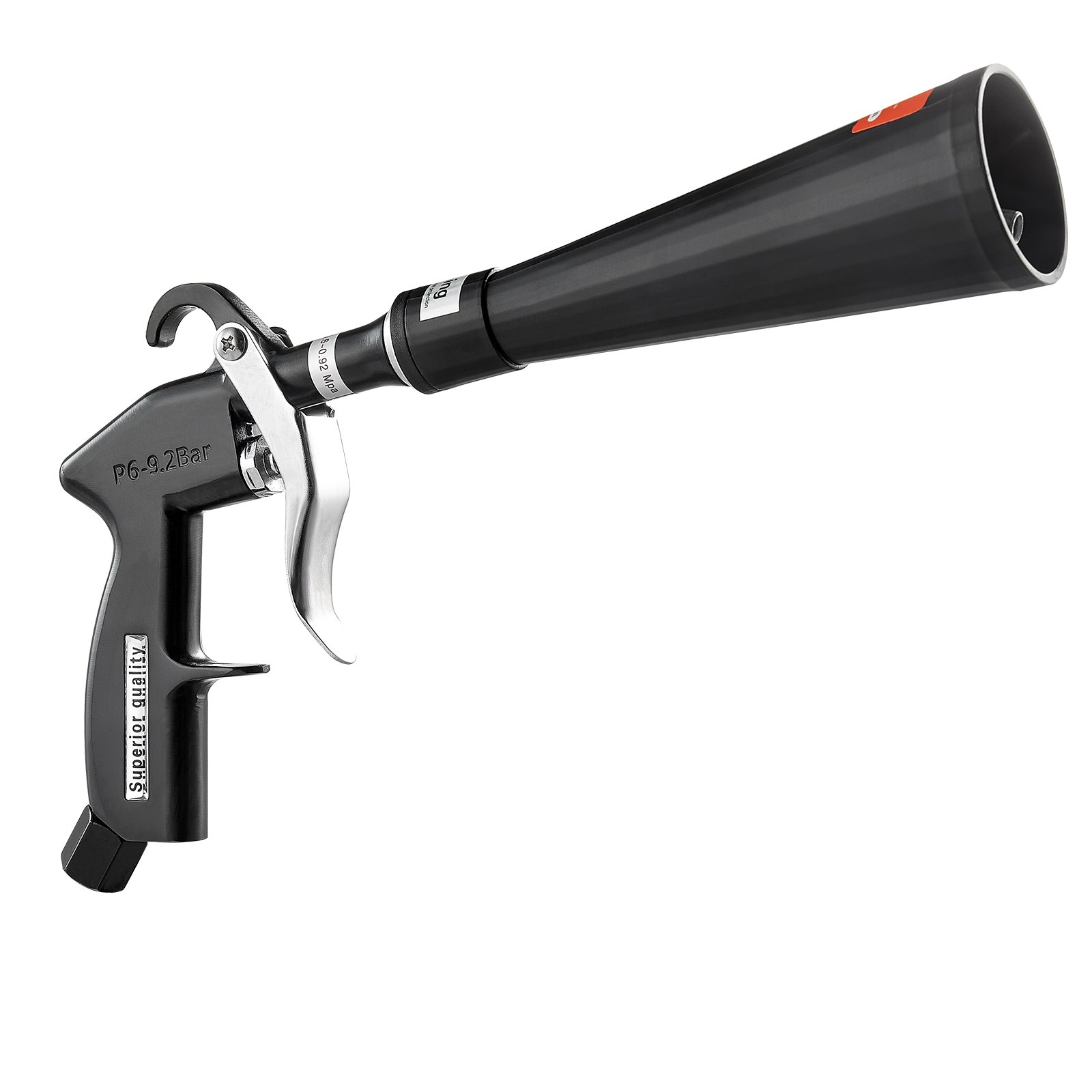 VEVOR Car Cleaning Gun 6-9.2 Bar High-Pressure Air Blow Gun 2 Nozzles Blast Dirt