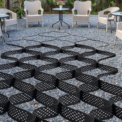 VEVOR Ground Grid 4-Inch Deep Geocell Grid 17.06x8.86FT / 5200x2700mm for Gravel