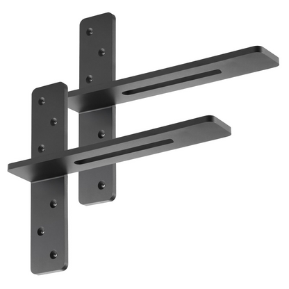 VEVOR 2 Pcs Shelf Brackets 16 inch / 406.4 mm Heavy Duty Floating Shelf Brackets