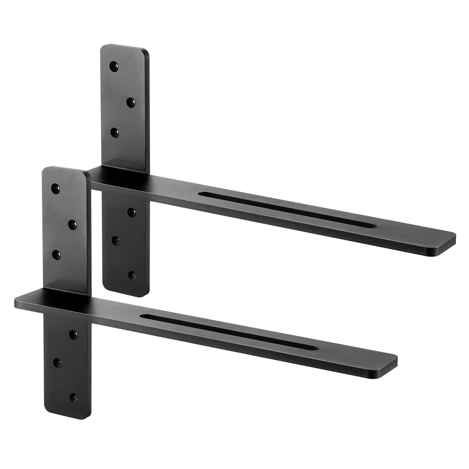 VEVOR 2 Pcs Shelf Brackets 18 inch / 457.2 mm Heavy Duty Floating Shelf Brackets