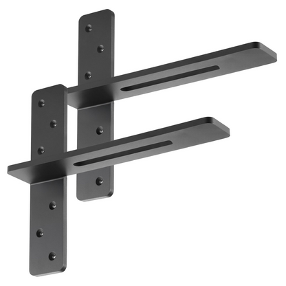 VEVOR 2 Pcs Shelf Brackets 14 inch / 355.6 mm Heavy Duty Floating Shelf Brackets