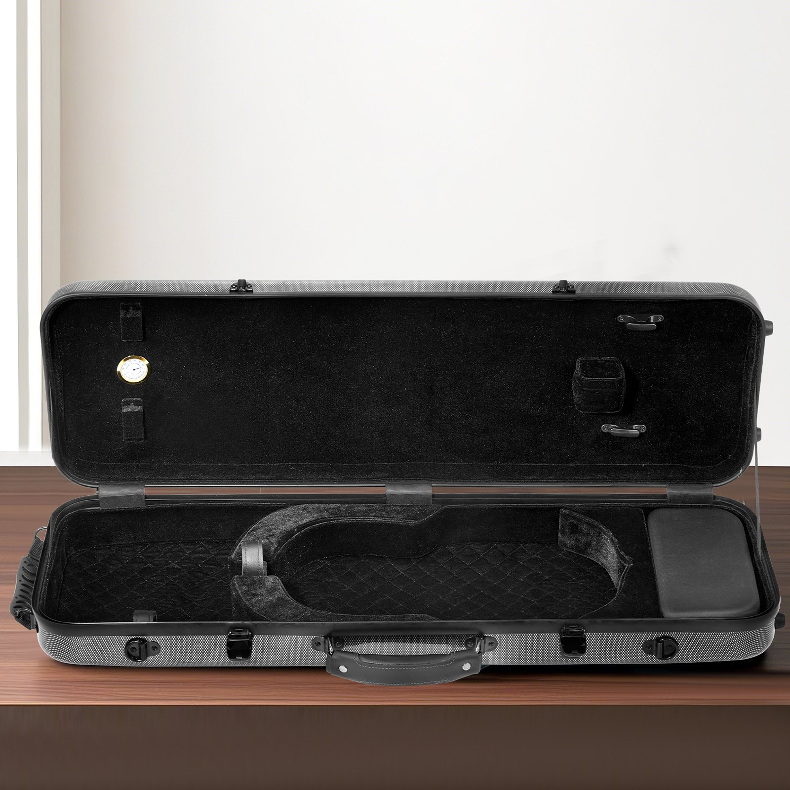 VEVOR Portable Composite Carbon Fiber 4/4 Full Size Violin Case Carrying Bag