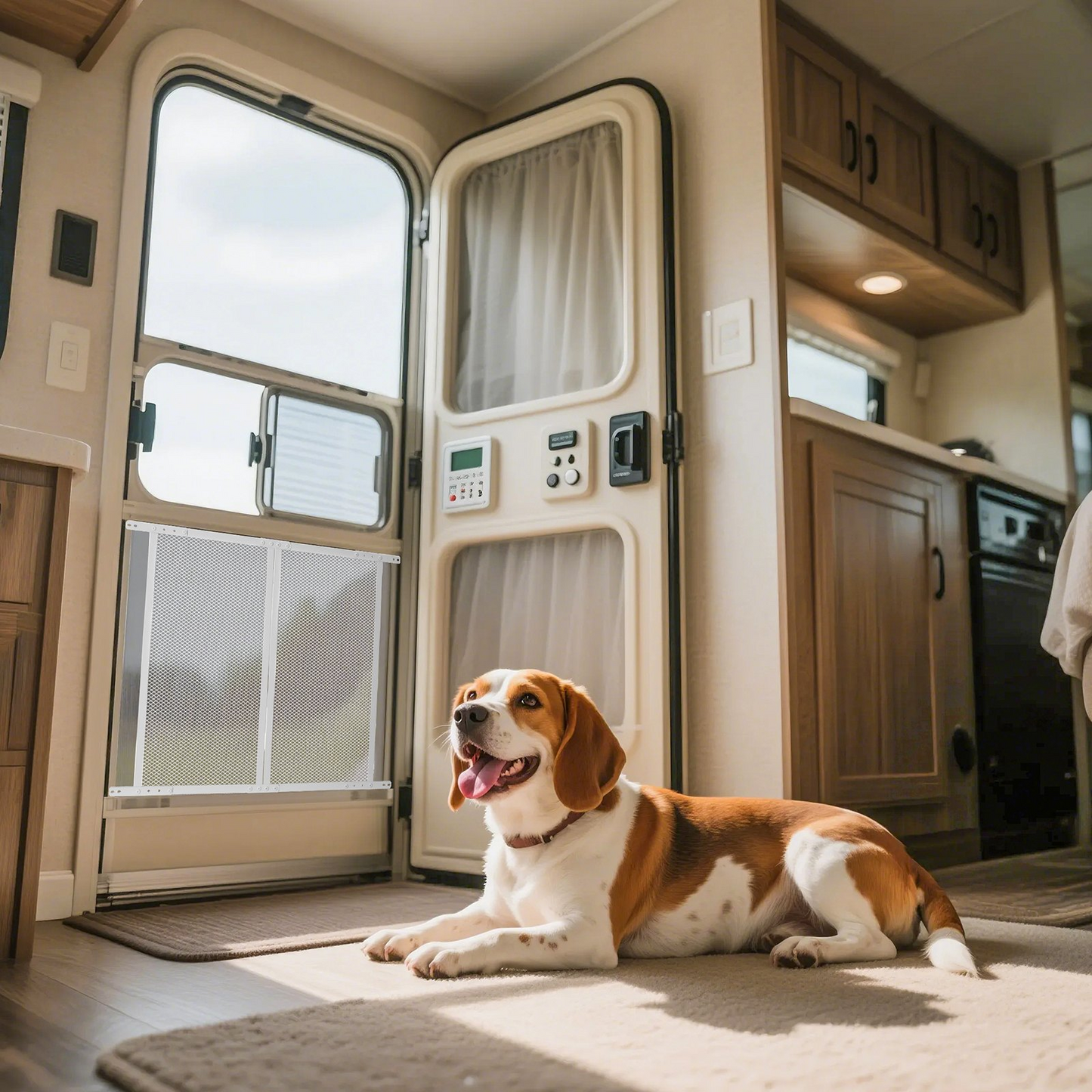 VEVOR RV Screen Door Protector 660.4 x 609.6 mm Door Grille Pet Protection White