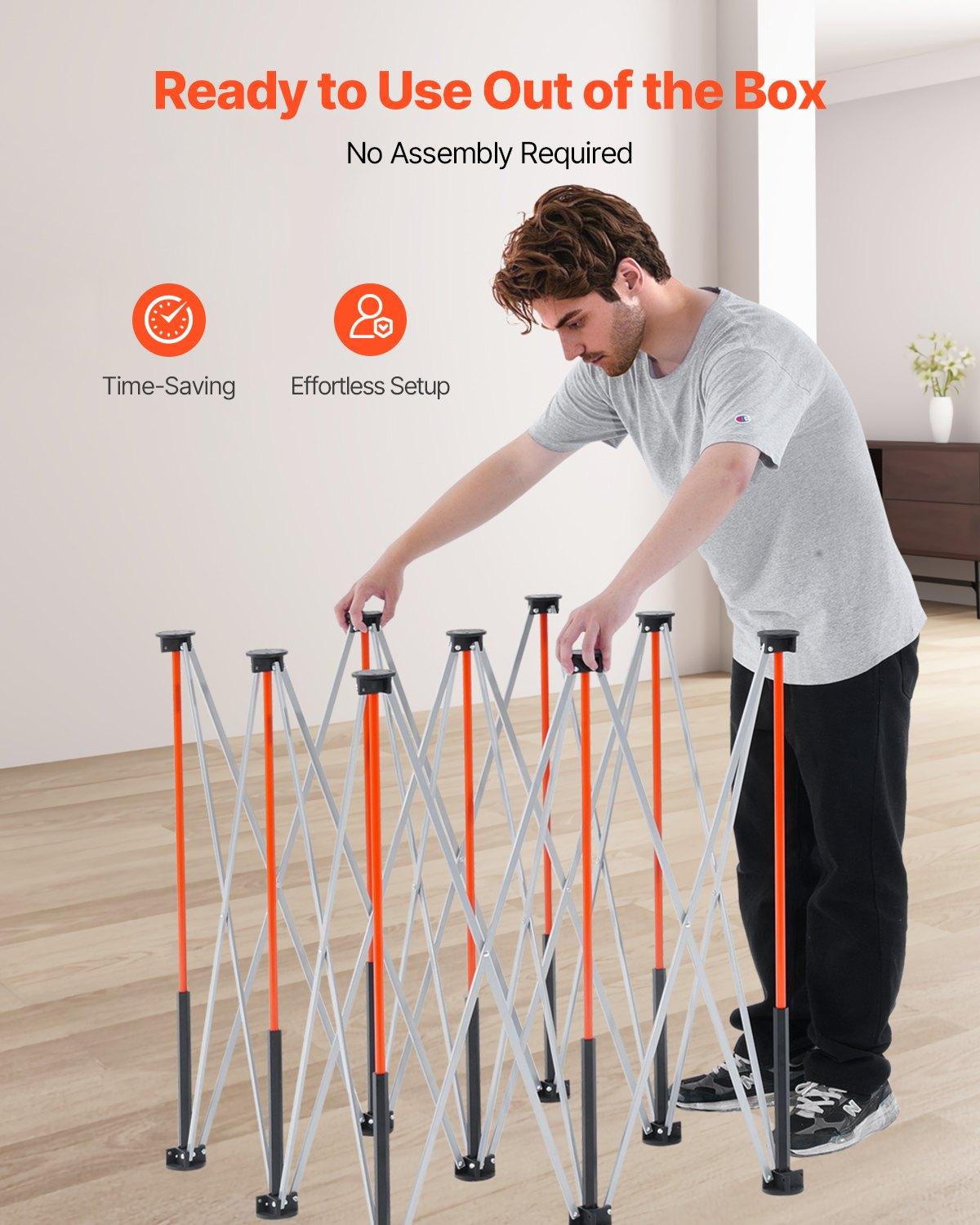 VEVOR Portable Folding Workstand 1264 x 1264 mm Collapsible Work Stand 1589 kg