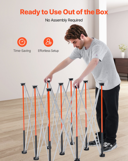 VEVOR Portable Folding Workstand 1264 x 1264 mm Collapsible Work Stand 1589 kg