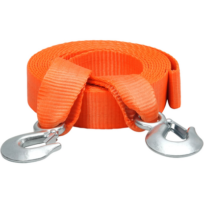 VEVOR Towing Strap Rope 17000 lbs 20 ft Car Tow Cable with 2 Hooks Heavy Duty